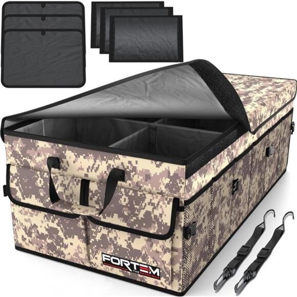 Car Trunk Organizer, Car Organizer, Collapsible Multi Compartment Car Organizer - Picture 1 of 8